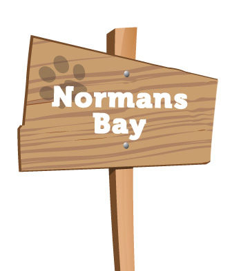 Normans Bay signpost