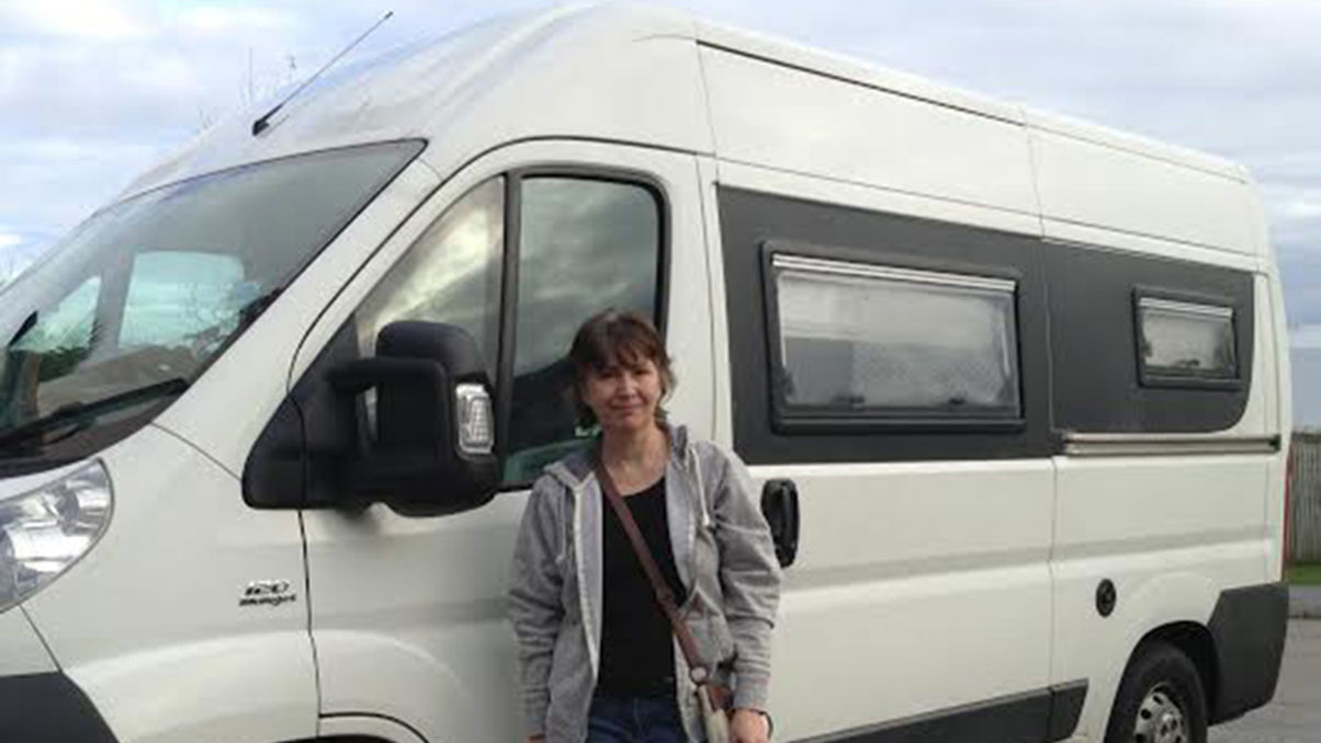 Mel Williams and her van conversion