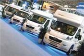 Motorhomes at a show