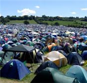 Glastonbury camping