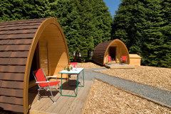 Camping pods at Bellingham