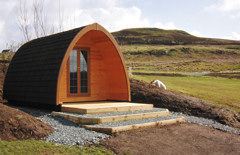 Camping pod at Skye Club Site