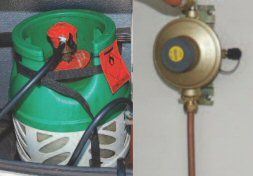 Gas for caravans and motorhomes