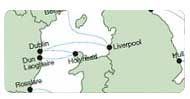 Ferry routes map