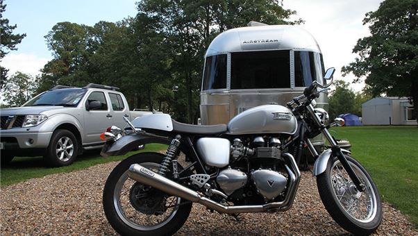 Caravanning with a motorcycle
