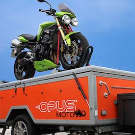 OPUS Moto: Motorcycle trailer or folding camper?