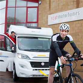 Motorhome boost for cycle challenge