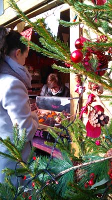 At Chatsworth’s Christmas market