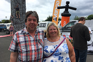 Club members Rob and Lis Cooper dropped by during their stay at Ebury Hill Club Site