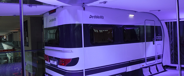 Dethleff’s latest lightweight caravan, the Coco