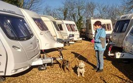 Ted, Kizzy and the 'maid' go in pursuit of a new caravan