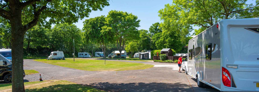 A Couple Getting Back to Nature With Their 2 Dogs Ebury Hill Camp Site, Shropshire