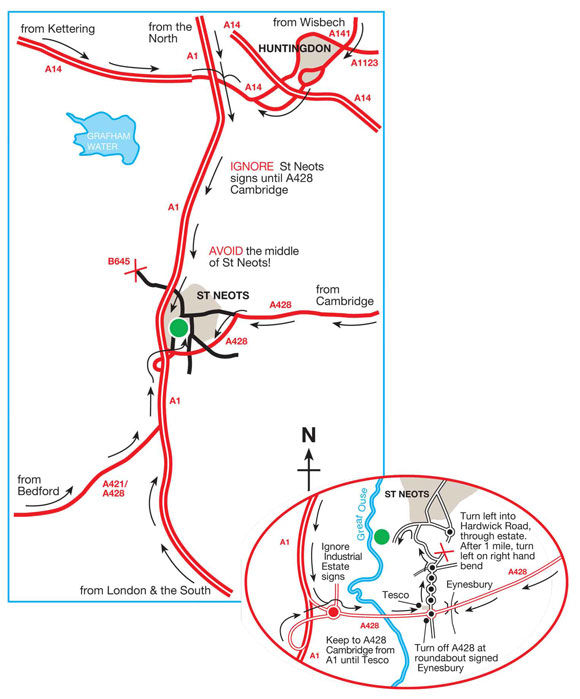 St Neots Campsite Explore Cambridgeshire from St Neots Campsite The