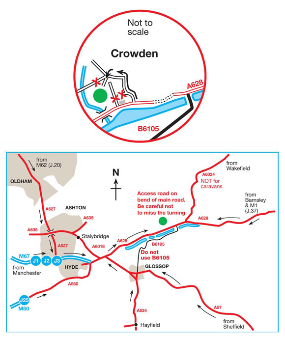 Crowden Campsite Explore Glossop from Crowden Campsite The Camping