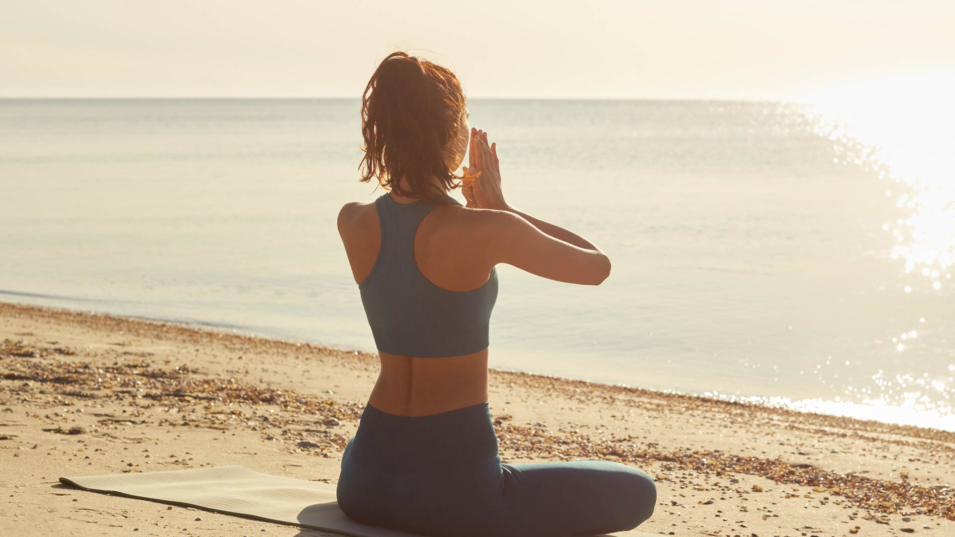 Beach yoga
