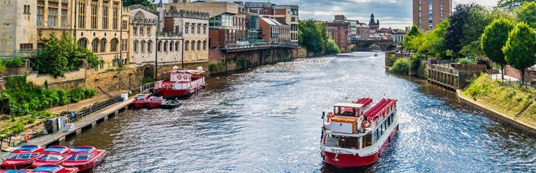 Boat on the River Ouse, Yorkshire