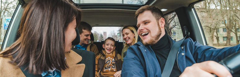 Family on a roadtrip