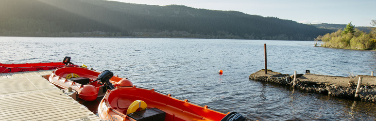 canoes on water