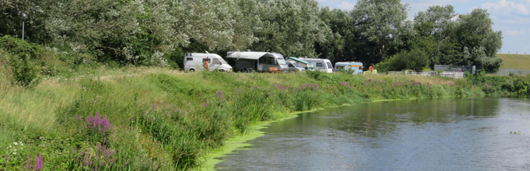 campsite with water view