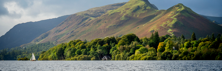 mountain and water view