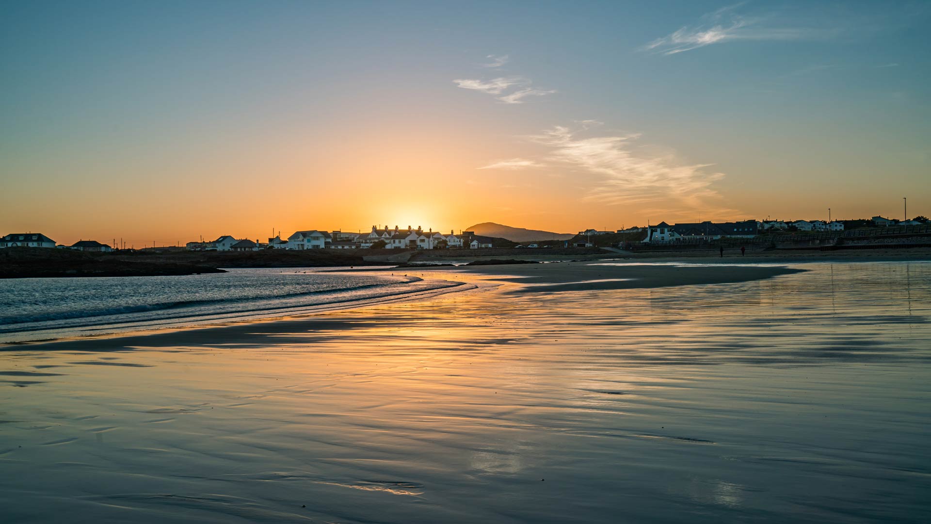 Sunset and water