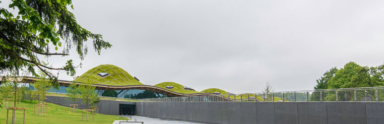 The outside of the Macallan Distillery