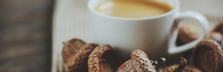 Acorns and coffee