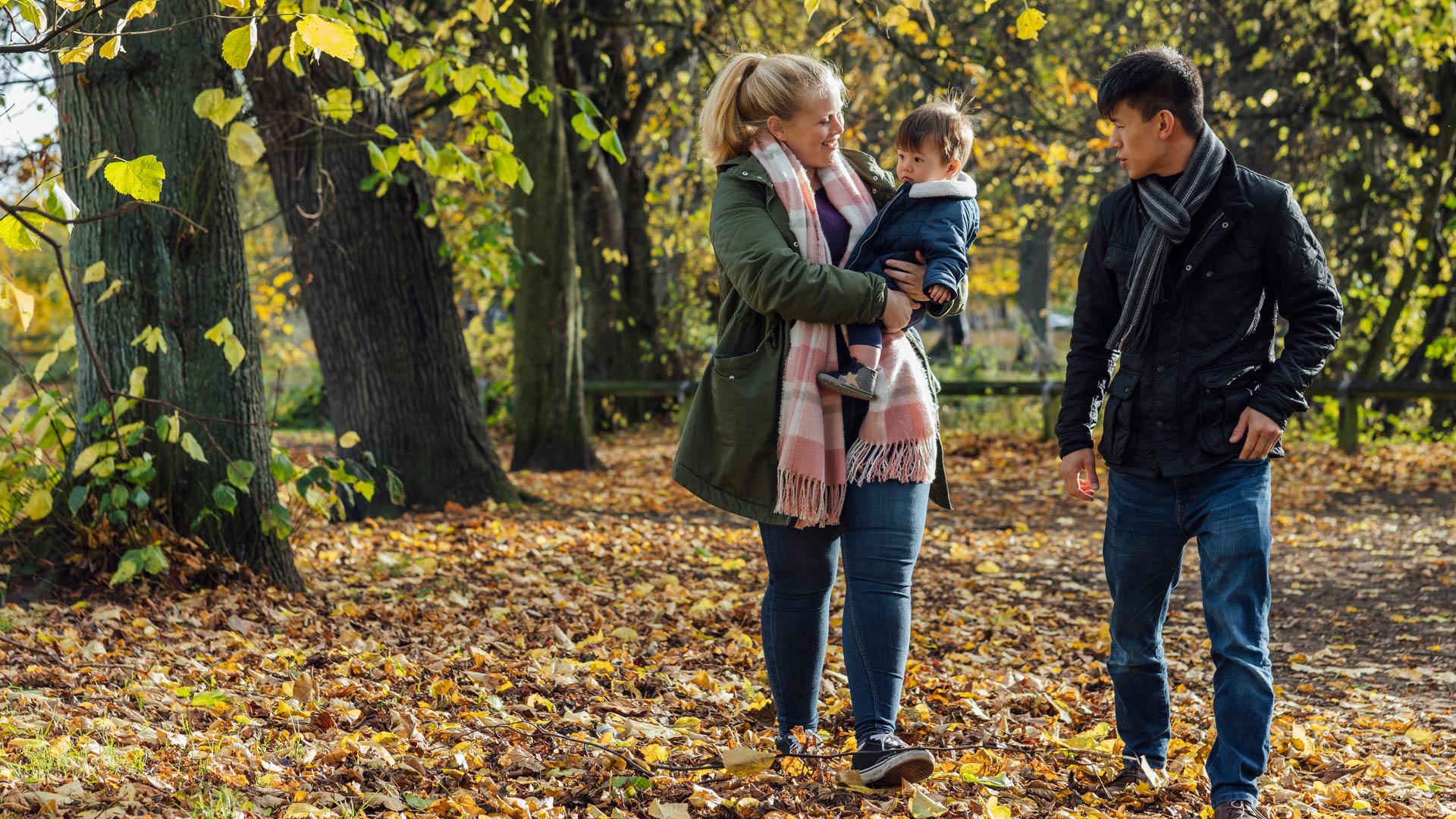 Family exploring