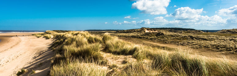 Beach along the Norfolk Coast Path 