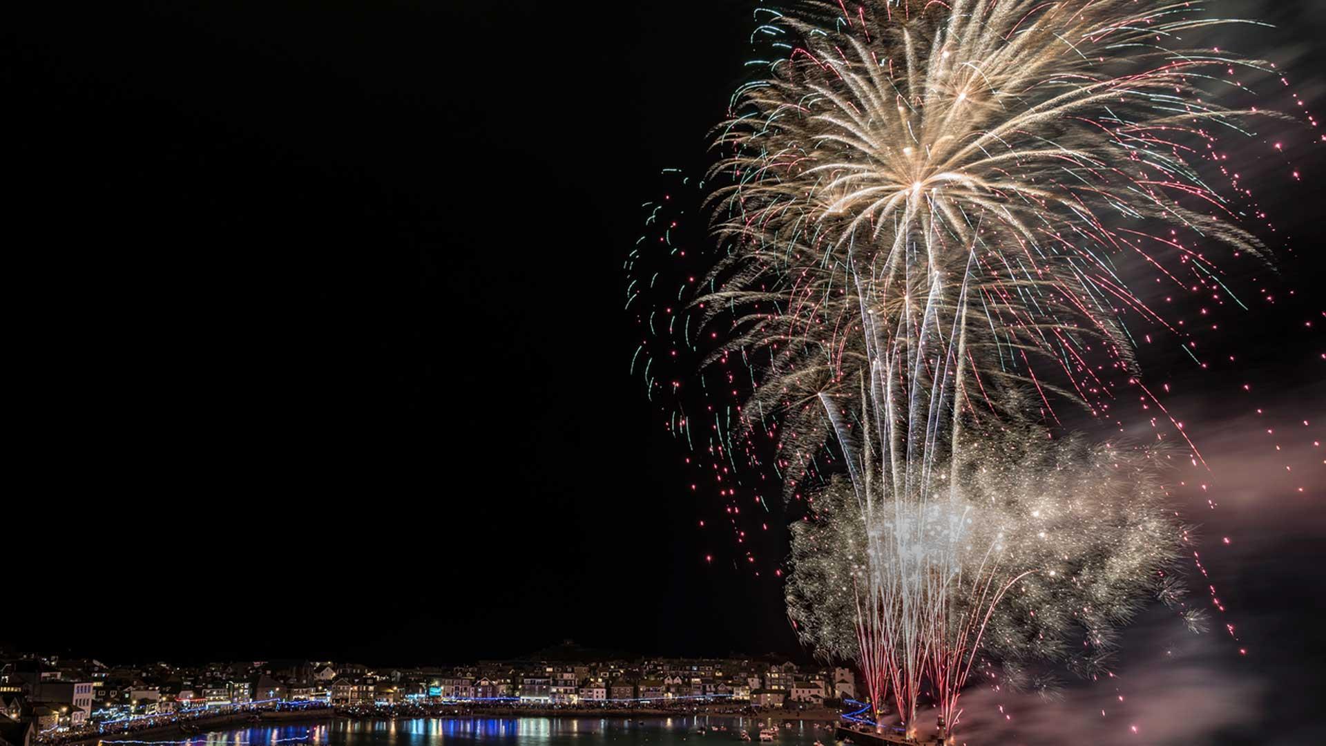 St Ives fireworks