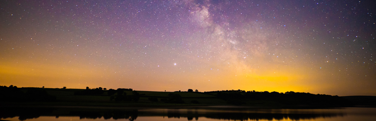 Northern Lights as seen from Exmoor National Park