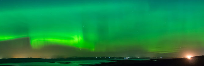 Northern Lights as seen from the Lake District National Park