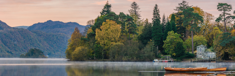 Rowing boats on Derwentwater