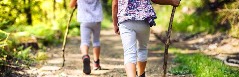 Kids on a nature walk