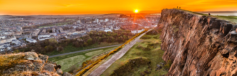 Sunset on Arthurs seat