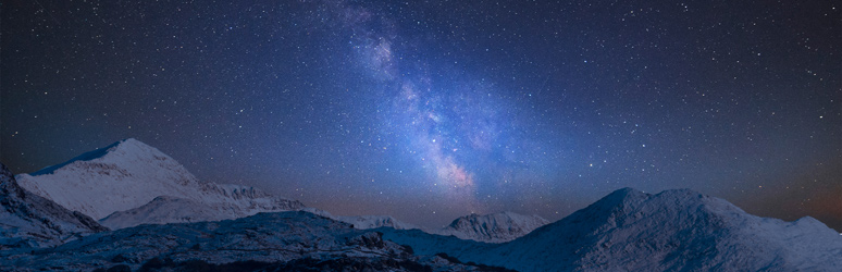 Night sky over Snowdonia National Park, Wales