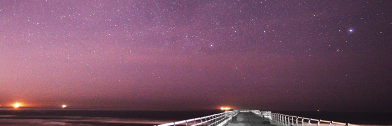 Saltburn night sky in the North York Moors