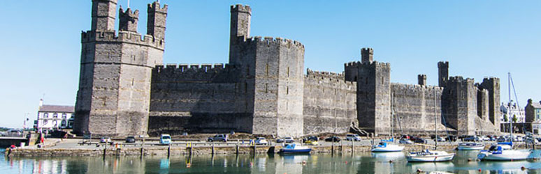 Caernarfon Castle landscape
