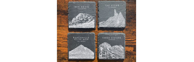 Etching Summit Coasters