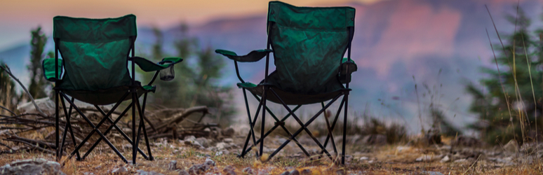two camping chairs