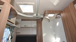 Interior of modified caravan