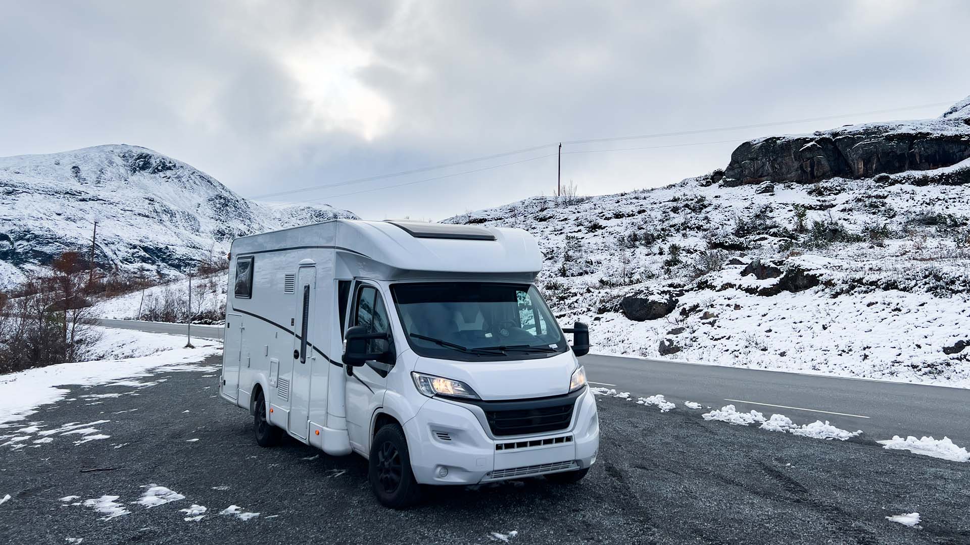 Winter motorhome