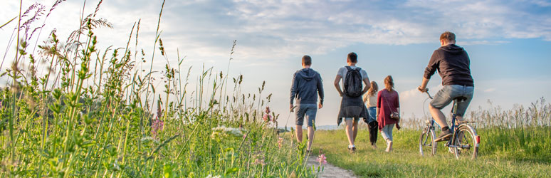 Family on a walk