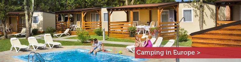 European camping banner