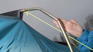 Bent tent pole