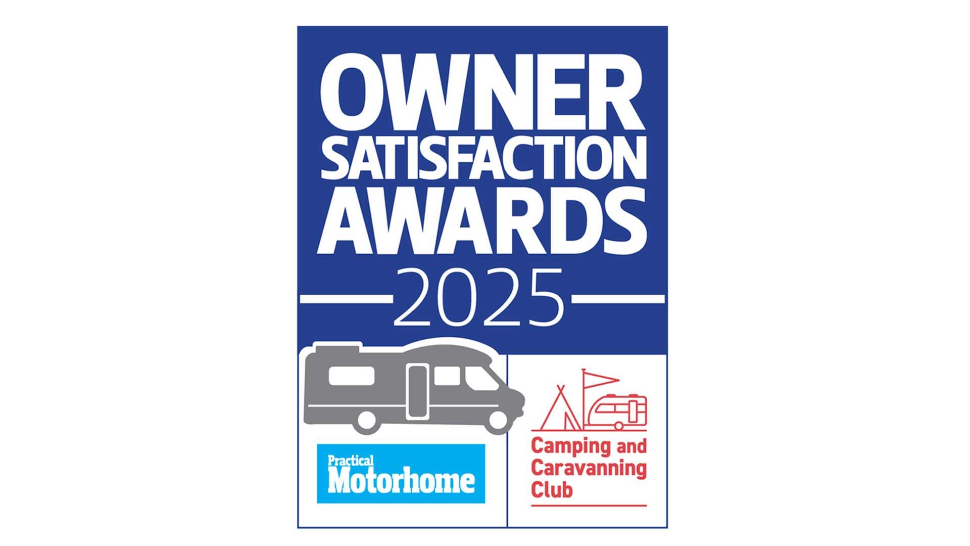 Owner satisfaction survey logo for motorhomes. 