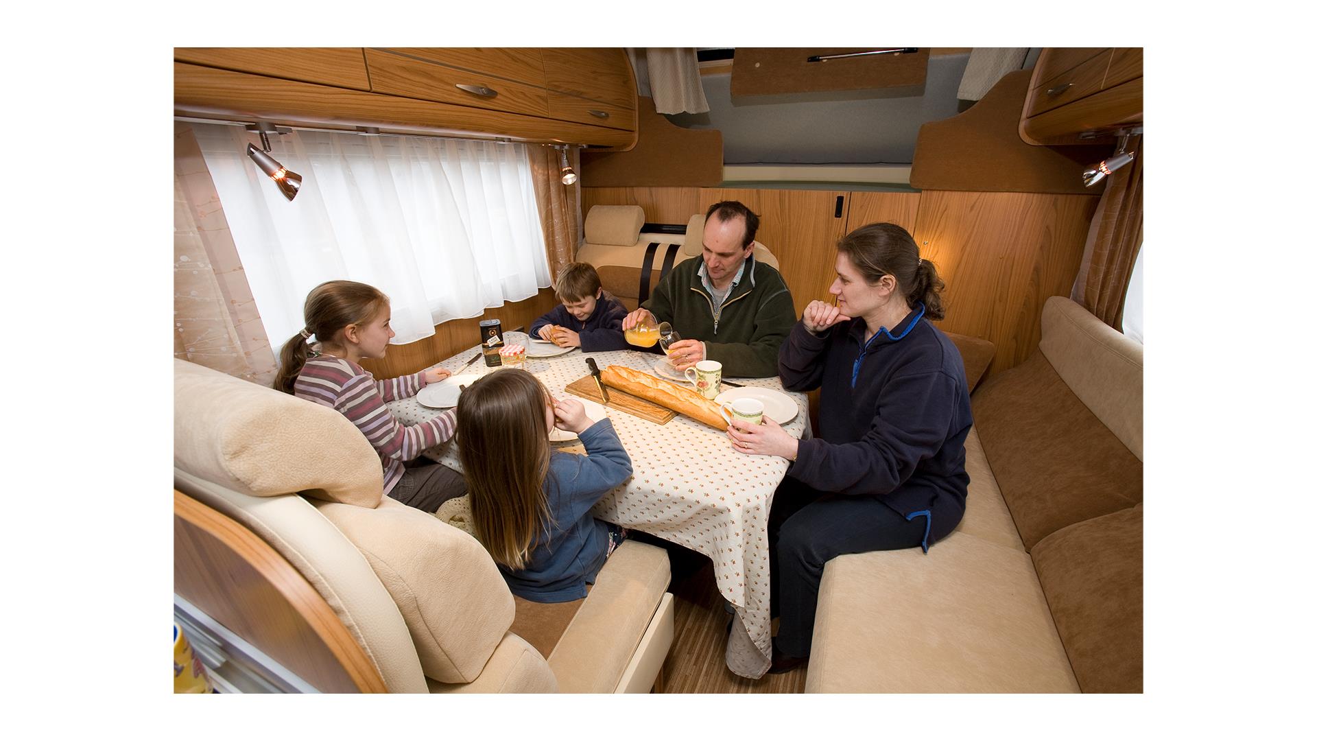 Inside of motorhome 