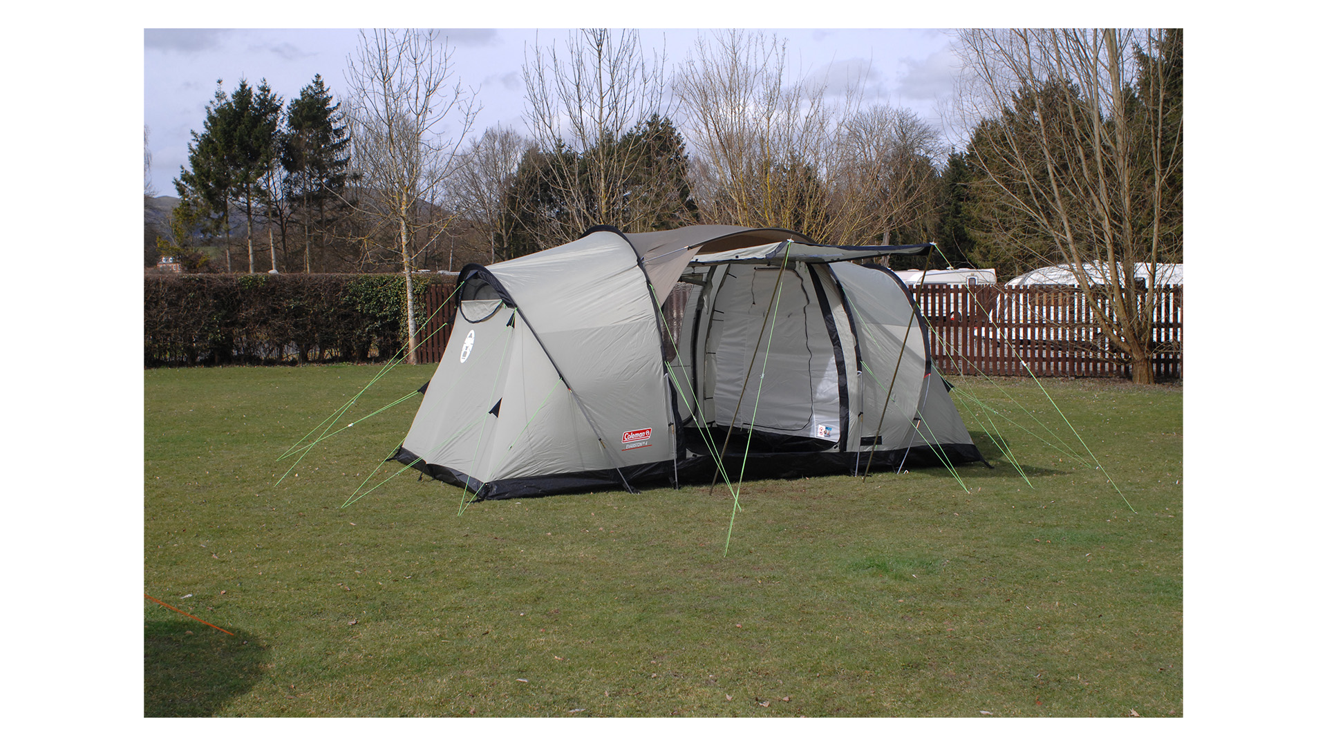 Large family tent exterior