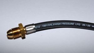 A gas hose