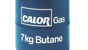 Container of butane gas